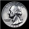Image 2 : 1962-d Washington Quarter 25c Grades GEM+ Unc
