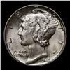 Image 2 : 1945-p Mercury Dime 10c Grades GEM Unc