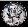 Image 2 : 1942-d Mercury Dime 10c Grades Choice Unc FSB