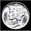 Image 2 : 1945-p Mercury Dime 10c Grades GEM++ Unc
