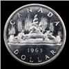 Image 3 : 1963 Canada Dollar $1 Graded ms66+ PL BY SEGS