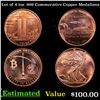 Image 1 : Lot of 4 1oz .999 Commerative Copper Medalions