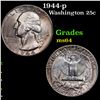 Image 1 : 1944-p Washington Quarter 25c Grades Choice Unc