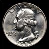 Image 2 : 1955-d Washington Quarter 25c Grades GEM Unc