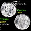 Image 1 : 1944-s Mercury Dime 10c Grades GEM++ Unc