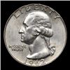 Image 2 : 1962-d Washington Quarter 25c Grades Choice Unc