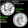 Image 1 : 1944-p Mercury Dime 10c Grades GEM+ Unc