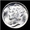 Image 2 : 1944-s Mercury Dime 10c Grades GEM++ Unc