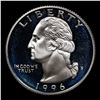 Image 2 : Proof 1996-s Silver Washington Quarter 25c Grades GEM++ Proof Deep Cameo
