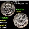Image 1 : 1955-d Washington Quarter 25c Grades GEM+ Unc