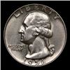 Image 2 : 1956-d Washington Quarter 25c Grades GEM Unc