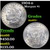 Image 1 : 1904-o Morgan Dollar $1 Grades GEM+ Unc