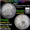 Image 1 : ***Auction Highlight*** 1817 Capped Bust Half Dollar 50c Graded ms64 PL BY SEGS (fc)