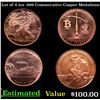 Image 1 : Lot of 4 1oz .999 Commerative Copper Medalions
