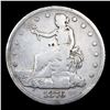 Image 2 : 1876-s Trade Dollar $1 Graded f15 BY SEGS