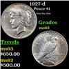 Image 1 : 1927-d Peace Dollar $1 Grades Select Unc