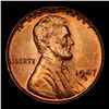 Image 2 : 1947-d Lincoln Cent 1c Grades Gem+ Unc RB