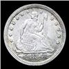 Image 2 : 1854 Arrows Seated Liberty Quarter 25c Grades Select AU