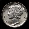 Image 2 : 1943-p Mercury Dime 10c Grades Choice+ Unc