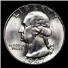 Image 2 : 1947-p Washington Quarter 25c Grades Choice+ Unc