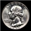 Image 2 : 1955-d Washington Quarter 25c Grades GEM Unc