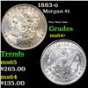 Image 1 : 1883-o Morgan Dollar $1 Grades Choice+ Unc