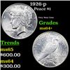 Image 1 : 1926-p Peace Dollar $1 Grades Choice+ Unc