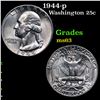 Image 1 : 1944-p Washington Quarter 25c Grades Select Unc