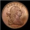 Image 2 : ***Auction Highlight*** 1805 Draped Bust Half Cent Small 5,Stems C-3 R-4 TOP POP! 1/2c Graded au58 B