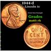 Image 1 : 1944-d Lincoln Cent 1c Grades GEM Unc RB