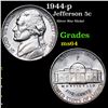 Image 1 : 1944-p Jefferson Nickel 5c Grades Choice Unc