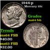 Image 1 : 1944-p Mercury Dime 10c Grades Choice Unc FSB