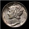 Image 2 : 1944-p Mercury Dime 10c Grades Choice Unc FSB