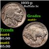 Image 1 : 1935-p Buffalo Nickel 5c Grades Select+ Unc