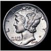 Image 2 : 1944-d Mercury Dime 10c Grades GEM FSB