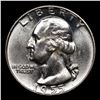 Image 2 : 1955-d Washington Quarter 25c Grades GEM+ Unc