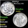 Image 1 : 1944-p Mercury Dime 10c Grades GEM++ Unc