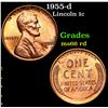 Image 1 : 1955-d Lincoln Cent 1c Grades GEM+ Unc RD