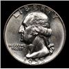 Image 2 : 1955-d Washington Quarter 25c Grades GEM+ Unc