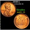 Image 1 : 1948-s Lincoln Cent 1c Grades Gem+ Unc RB
