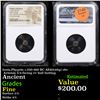Image 1 : NGC Ionia,Phygela c.350-300 BC AE8(0.65g) obv Artemis 3/4 facing rv bull butting Graded Fine By NGC