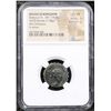 Image 2 : NGC Seleucid Kingdom Sleucus IV, 187-175 BC AE20 Serrate(7.58g) obv Doinysus rv prow Graded Choice V