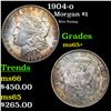 Image 1 : 1904-o Morgan Dollar $1 Grades GEM+ Unc