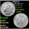 Image 1 : 1902-p Morgan Dollar $1 Grades Choice+ Unc