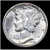 Image 2 : 1944-d Mercury Dime 10c Grades GEM+ FSB
