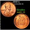 Image 1 : 1947-s Lincoln Cent 1c Grades Gem+ Unc RB