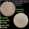 Image 1 : no date Lincoln Cent Mint Error 1c Grades Select Unc BN