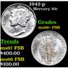 Image 1 : 1942-p Mercury Dime 10c Grades GEM++ FSB