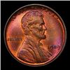 Image 2 : 1909-p Lincoln Cent 1c Grades GEM Unc RB