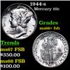 Image 1 : 1944-s Mercury Dime 10c Grades GEM++ FSB